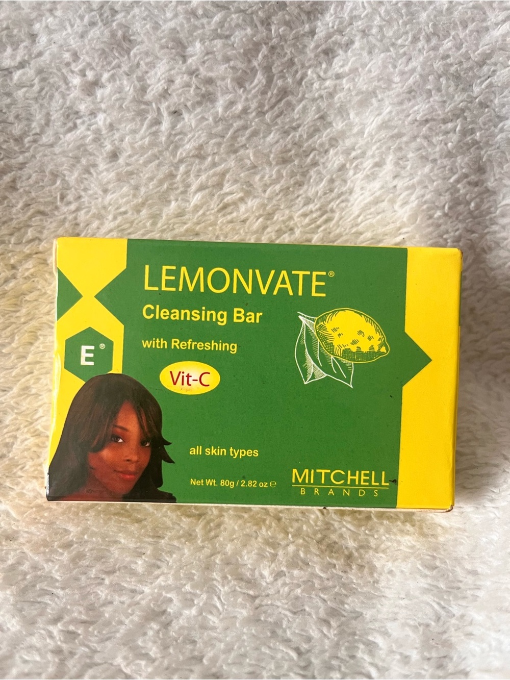 Mitchell Brands Lemonvate Cleansing Bar - Yellow & Green